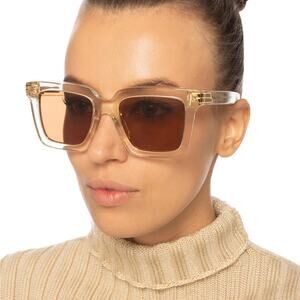 New! Bottega Veneta BV1005S 005 Stylish Tan Sunglasses, Authentic